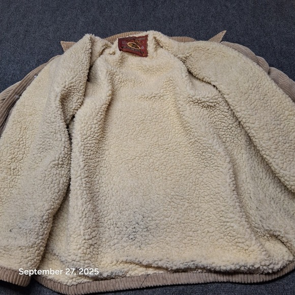 Vintage‎ No Fear Corduroy Sherpa Lined JAcket Size XL Brown Faded - Picture 9 of 10